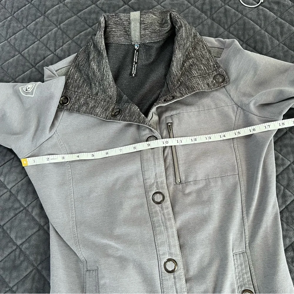Kuhl Krush Jacket Women Small Snap Button Moto Coat Thumbholes 4234 Hiking B19